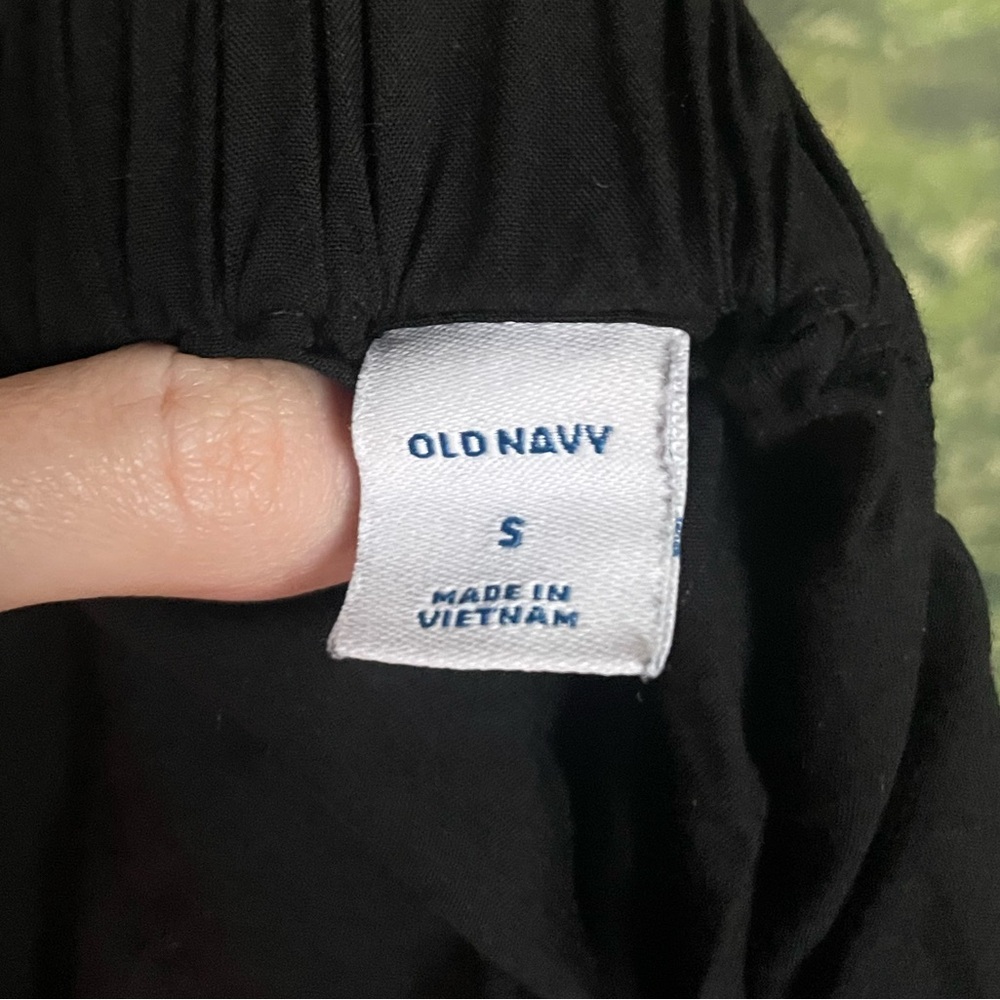 Old Navy Black A-Line Button Skirt - Picture 4 of 4